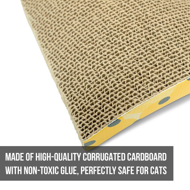 Our Pets OurPets The Wave Curved Catnip Cat Scratcher (Cat Toys for Indoor Cats, Catnip Toys, Cat Gifts & Cat Toys Interactive) [Includes Cosmic Catnip- North-American Grown Catnip] - Image 5